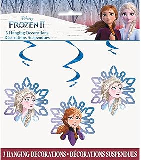 Unique Industries 621133 26 in. Frozen 2 Hanging Swirl Decoration - Pack of 3