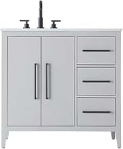 Grey Millie Bathroom Vanity by Elegant Lighting