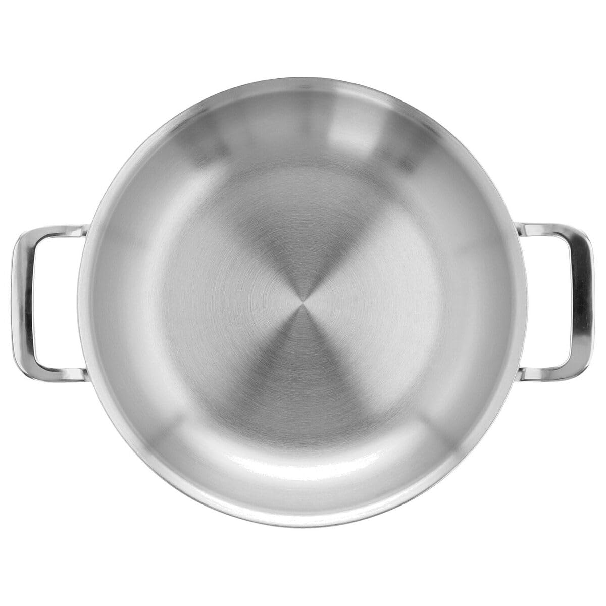 Multifunction 7 24 cm Steel Frying pan with 2 Handles by Demeyere – 24cm, 10 liters, Stainless Steel, Silver, Model 1005415