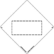 Labelmaster 4-Digit DOT Square-on-Point Marking, Rem Vinyl