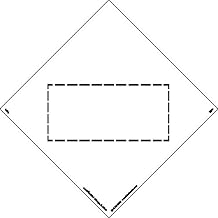 Labelmaster 4-Digit DOT Square-on-Point Marking, Rem Vinyl