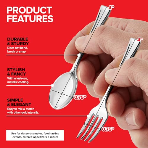 Stock Your Home Silver / Mini / Modern Spoons