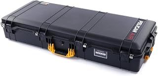 Black & Lime Green Pelican 1745 case with Foam. (air case).