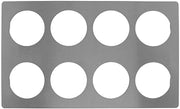 HUBERT Food Bar Template for Bain Maries Stainless Steel Cut-Out Tile