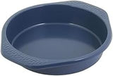 Chicago Metallic Everyday Non-Stick Round Cake Pan, Perfect for making traditional round cakes, casseroles, and more! 9-Inch, Blue