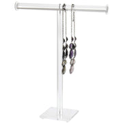 T Bar Acrylic Necklace Stands by Retail Resource – Clear, Model 1326
