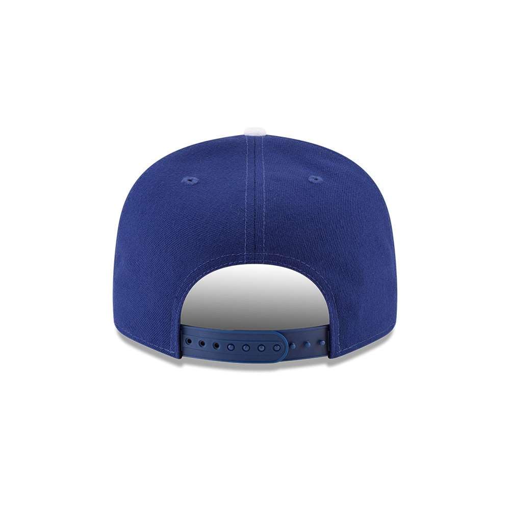9Fifty Hat Los Angeles Dodgers Basic Snapback Adjustable Royal Blue Cap by New Era – One Size, Polyester, Blue/White, Model 11591043