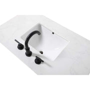 36" Single Bathroom Vanity in Honey White by Elegant Kitchen and Bath – unspecified, Aluminum, White, Model VF82536WH