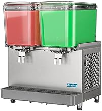 Crathco SR-25 Classic Pro™ Bubbler® Dual Bowl Refrigerated Drink Dispenser, 9.5 Gal, Stainless Steel