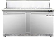 DL60-16C-FB Designer Line Sandwich Unit, 60" W, With 16 Pan Top Openings, Front Breathing & 19" Cutting Board