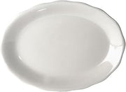 CAC China SC-13 Seville Scallop Edge Oval Platter 11 5/8"