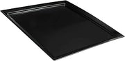 G.E.T. Enterprises Black 24" Square Display Plate, Break Resistant Dishwasher Safe Melamine Plastic, Siciliano Collection ML-244-BK (Pack of 1)