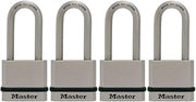 Master Lock M530XQLH Magnum Solid Steel Keyed Alike Padlocks, 1-3/4 in. Wide, 4 Pack Keyed-Alike