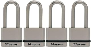Master Lock M530XQLH Magnum Solid Steel Keyed Alike Padlocks, 1-3/4 in. Wide, 4 Pack Keyed-Alike