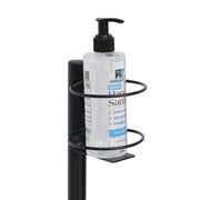 Black Wire Hand Sanitizer Stand for Small Bottles - 12" Dia x 34" H by HUBERT – Wire, Black, Model WCH0508