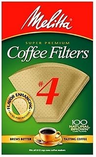 Cone Coffee Filters Natural Brown #4 500 count pack Melitta-88