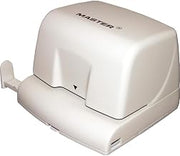 Master 12-Sheet Ep210 Electric/battery-Operated Two-Hole Punch, 1/4" Holes, Beige