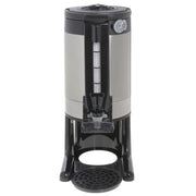 Tea & Coffee Dispenser 1.5 gal Thermal Gravity by HUBERT – 1.5 gallons, Stainless Steel, Black and Stainless Steel, Model STN15