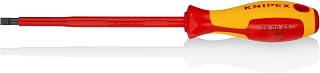 KNIPEX Tools 98 20 65 1/4-Inch Slotted Screwdriver, 6-Inch, 1000V Insulated