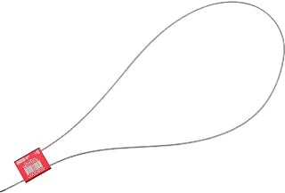 Global Industrial Metal Cable Seal, 1/16"x24"L, Red, 50/Pack