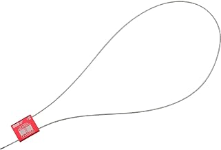 Global Industrial Metal Cable Seal, 1/16"x24"L, Red, 50/Pack