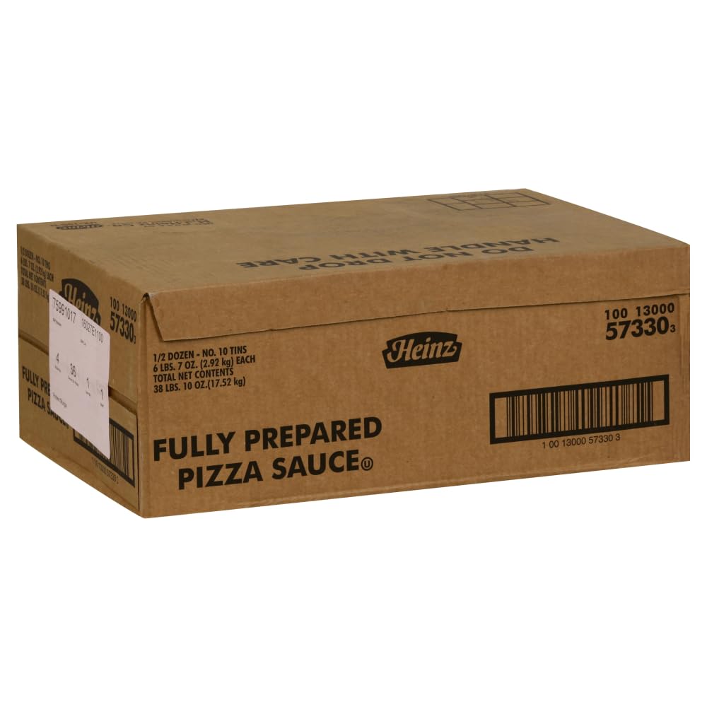 Fully Prepared Pizza Sauce No. 10 Can -- 6 Per Case by HEINZ – Pack of 6