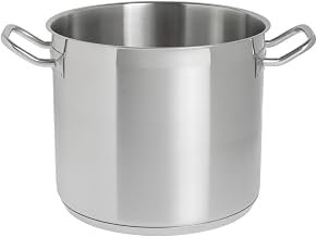 HUBERT Stock Pot 12 1/2 Quart Stainless - 10" Dia x 9" H