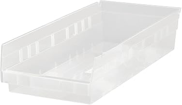 Quantum QSB104CL Clear Economy Shelf Bin, 17-7/8" x 6-5/8" x 4" Size (Pack of 20)