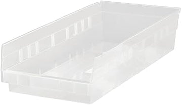 Quantum QSB104CL Clear Economy Shelf Bin, 17-7/8" x 6-5/8" x 4" Size (Pack of 20)