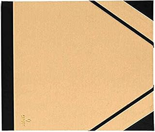 Canson Kraft Folder 2 Corner Elastic with Elastic Closure (Pack of 10) – Light Brown 520 x 720 mm Light Brown