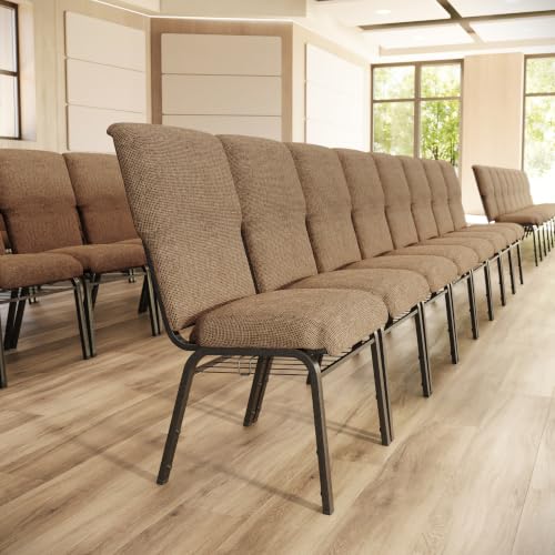 Flash Furniture Mixed Tan Fabric/Gold Vein Frame / Set of 1 / Classic Chairs