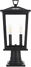Elegant Lighting Berks 7" Outdoor Pendant in Black