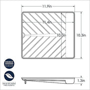 Nordic Ware White / 11.9" x 10.3" x 1.3" (Pack of 4) / Bacon Tray & Food Defroster Bakers