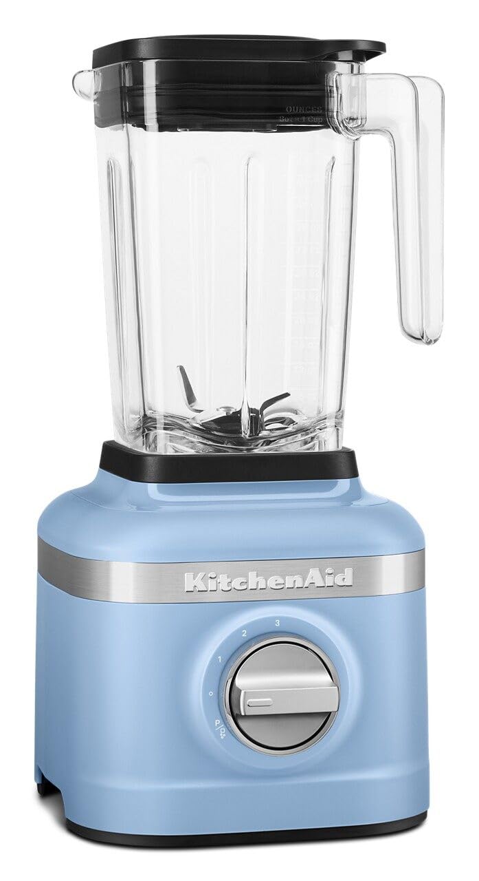 K150 3 Speed Ice Crushing Blender with 2 Personal Blender Jars by KitchenAid – 48 oz, 48.0 ounces, Plastic, Blue Velvet, Pack of 5