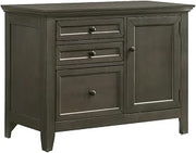 Intercon Furniture San Mateo Home Office 41" Transitional Wood Credenza in Gray