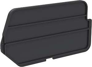 Akro-Mils 40210 Plastic Length Dividers for AkroBins Stackable Storage Bins Model 30210, Custom Storage Inserts for Tools, Crafts & Supplies, 6-Pack, Black