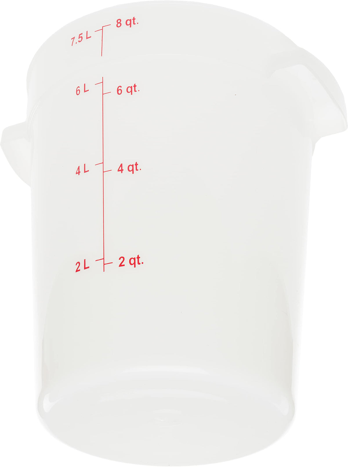Carlisle FoodService Products 8 Quart (Pack of 12) / 12 / White Storage & Transport