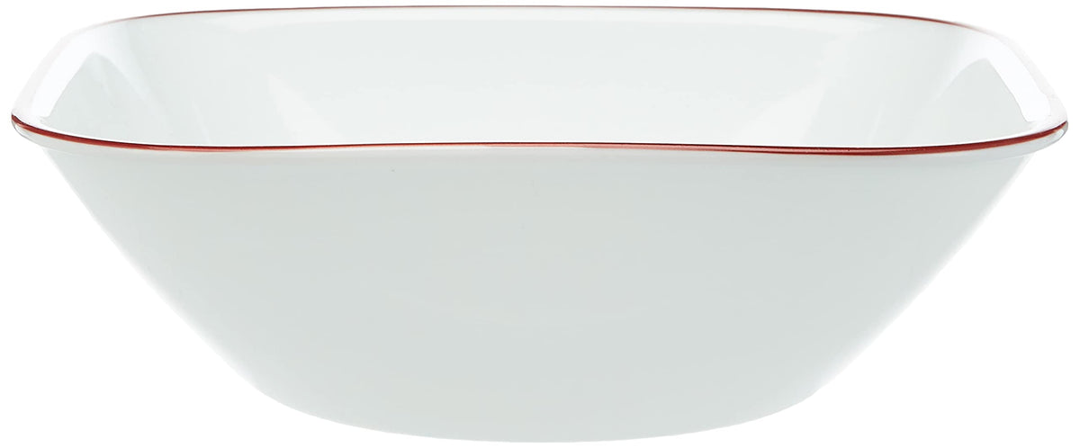 Square Kyoto Leaves 16-pc Set by Corelle – 4 PLSET 16, 22.0 ounces, Glass, White, Model FBA_3972