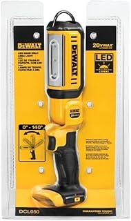 DEWALT 20V MAX LED Work Light, Rechargeable Flashlight, Pivoting Head, Bare Tool Only (DCL050)
