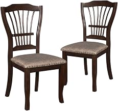 Starlight Canyon Home Solid Wood Dining Chairs Set of 2, Wooden Kitchen Chairs for Dining Table and Dining Room Chair Set, Espresso