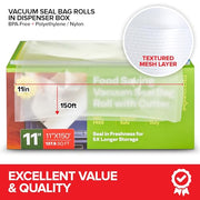 Stock Your Home 11x150 Inch / clear / 1 Food Storage Bags