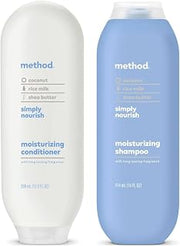 Method Simply Nourish Moisturizing Shampoo and Conditioner, Hydrating Hair Care for Soft, Manageable Hair, 1 CT.