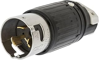 Hubbell CS8265C Locking Plug, 50 amp, 250V, 2 Pole 3 Wire