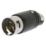 Locking Plug by Hubbell – Hubbell, Black with White accents, Model CS8265C