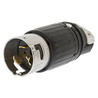 Locking Plug by Hubbell – Hubbell, Black with White accents, Model CS8265C