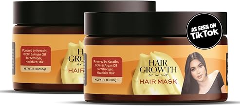 Hair Growth Repair Mask by Jailyne Ojeda – Protein-Enriched Deep Conditioning Treatment – Strengthens, Restores & Nourishes Damaged Hair – Sulfate-Free & Paraben-Free – Made in USA