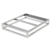 Half Size Chrome Housing - 2" H by HUBERT – Metal, Gray