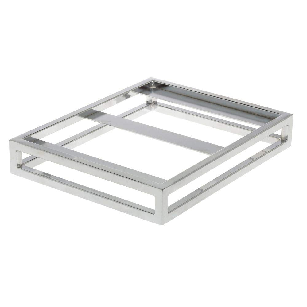 Half Size Chrome Housing - 2" H by HUBERT – Metal, Gray