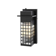 Palmer One Light Outdoor Wall Sconce Black by Lighting Design – Iron, Black