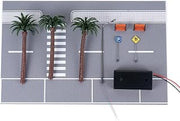 Minhe Realistic City Road Diorama 1/64 Scale Car Parking Lot Model With Dynamic LED Lighting Features For Displays